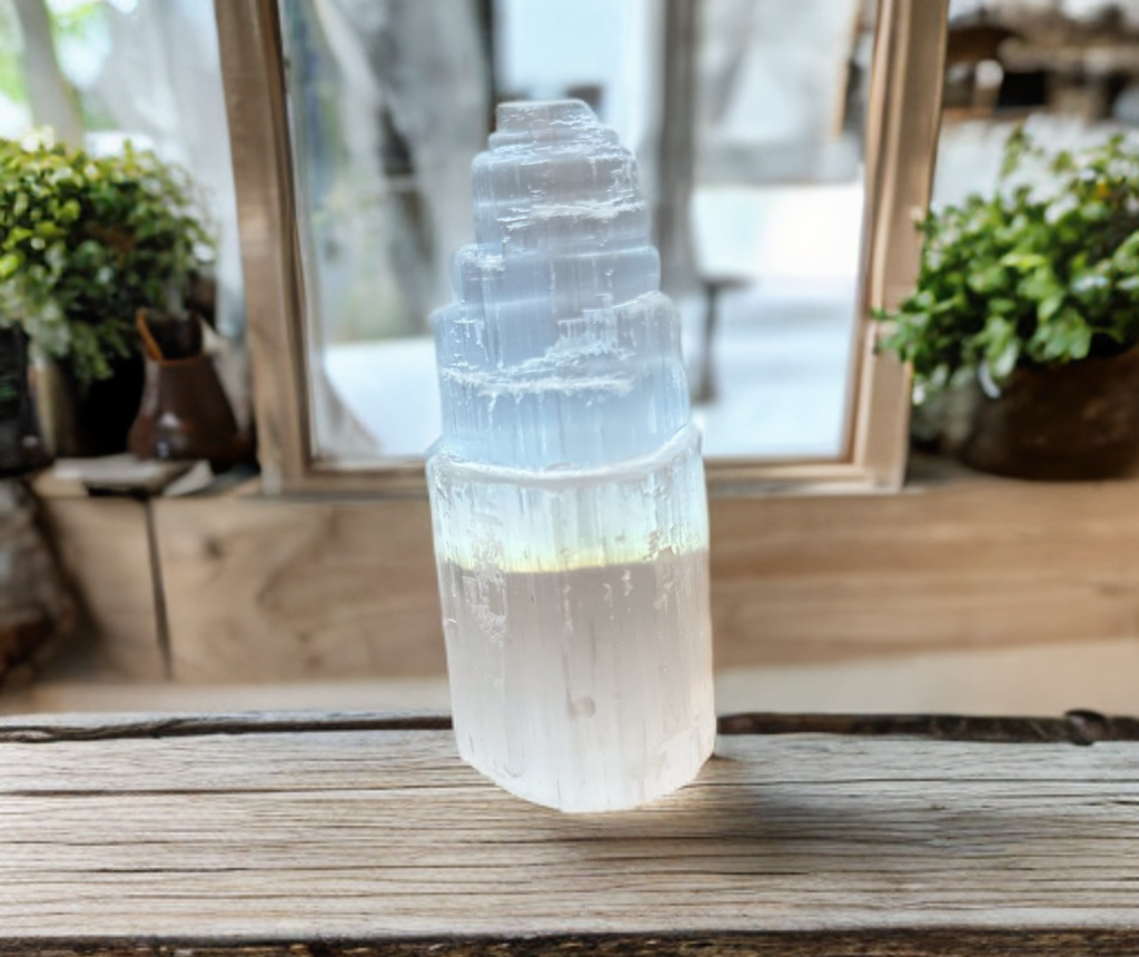 Pure Selenite towers! Natural crystal home decor