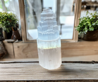 Pure Selenite towers! Natural crystal home decor