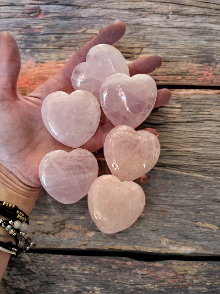 Natural Genuine Rose Quartz Thumb Stones ~ Anti Anxiety, Calming, Love stones