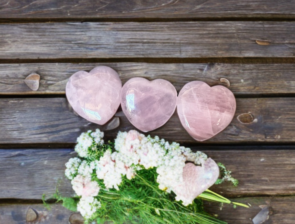 Natural Genuine Rose Quartz Thumb Stones ~ Anti Anxiety, Calming, Love stones