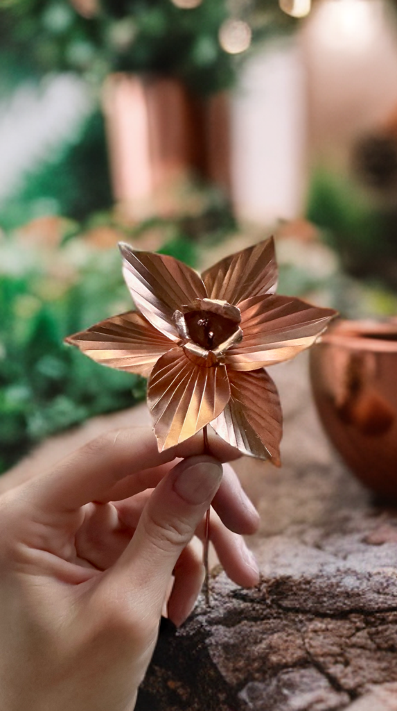 Handmade Copper Daffodils!