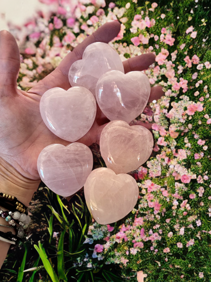 Natural Genuine Rose Quartz Thumb Stones ~ Anti Anxiety, Calming, Love stones