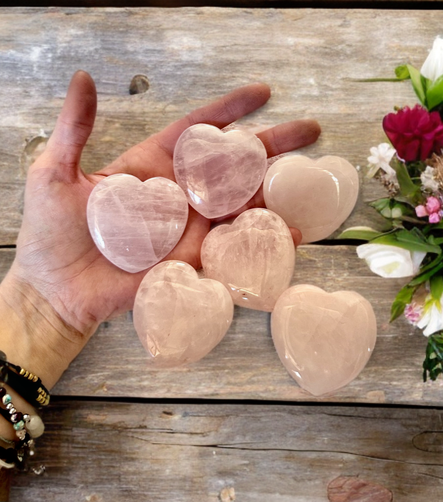 Natural Genuine Rose Quartz Thumb Stones ~ Anti Anxiety, Calming, Love stones