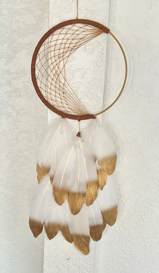 Handmade Boho Feathered Dreamcatcher