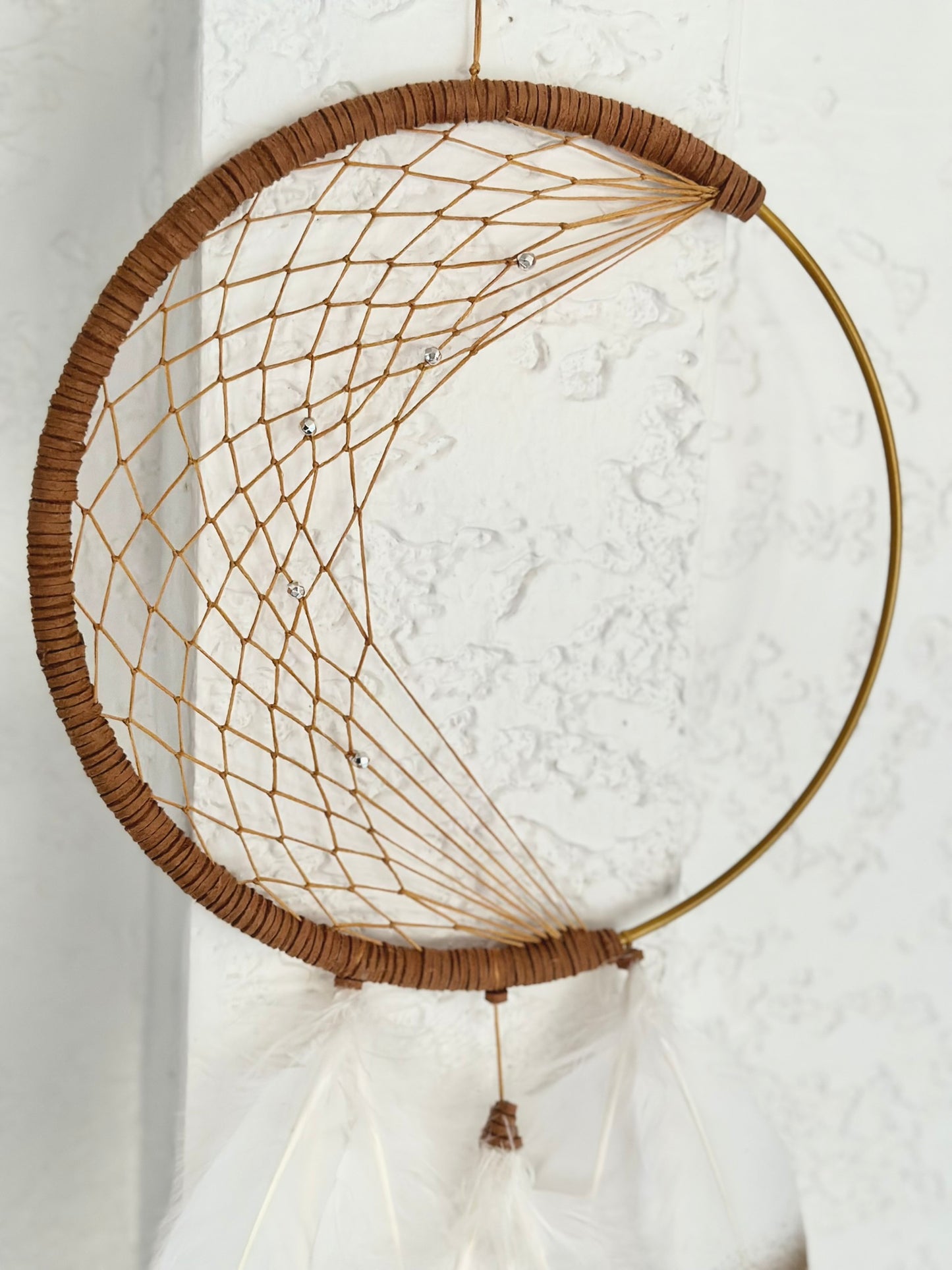 Handmade Boho Feathered Dreamcatcher