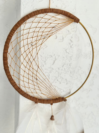 Handmade Boho Feathered Dreamcatcher