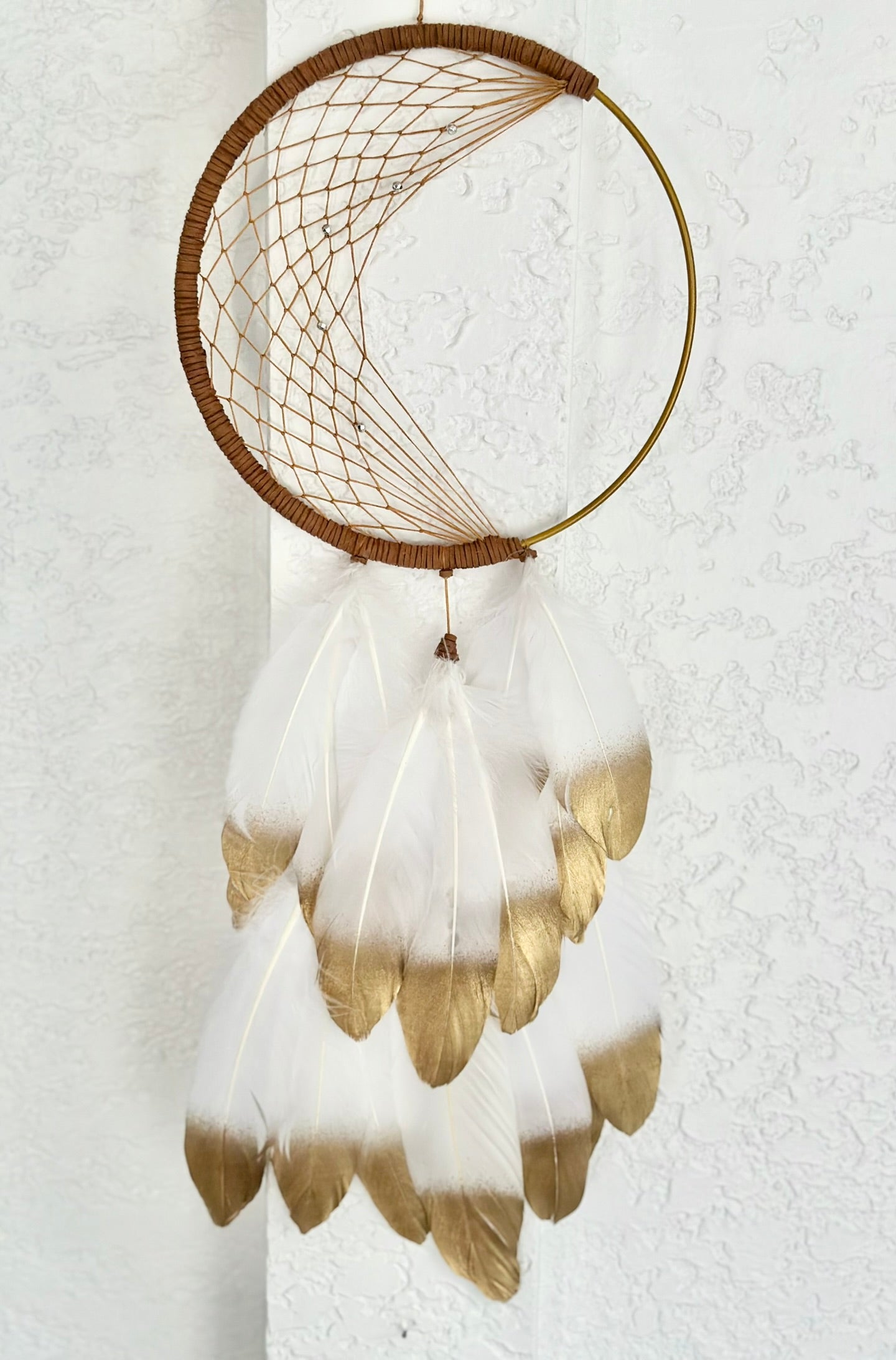 Handmade Boho Feathered Dreamcatcher