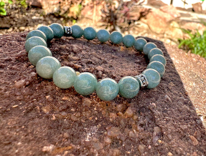 AAA Green Jadeite bracelet, healing stones, jade, luck stone, clarity, boho, Mother’s Day gift, jewelry, trendy, Chakra, birthstone, sign