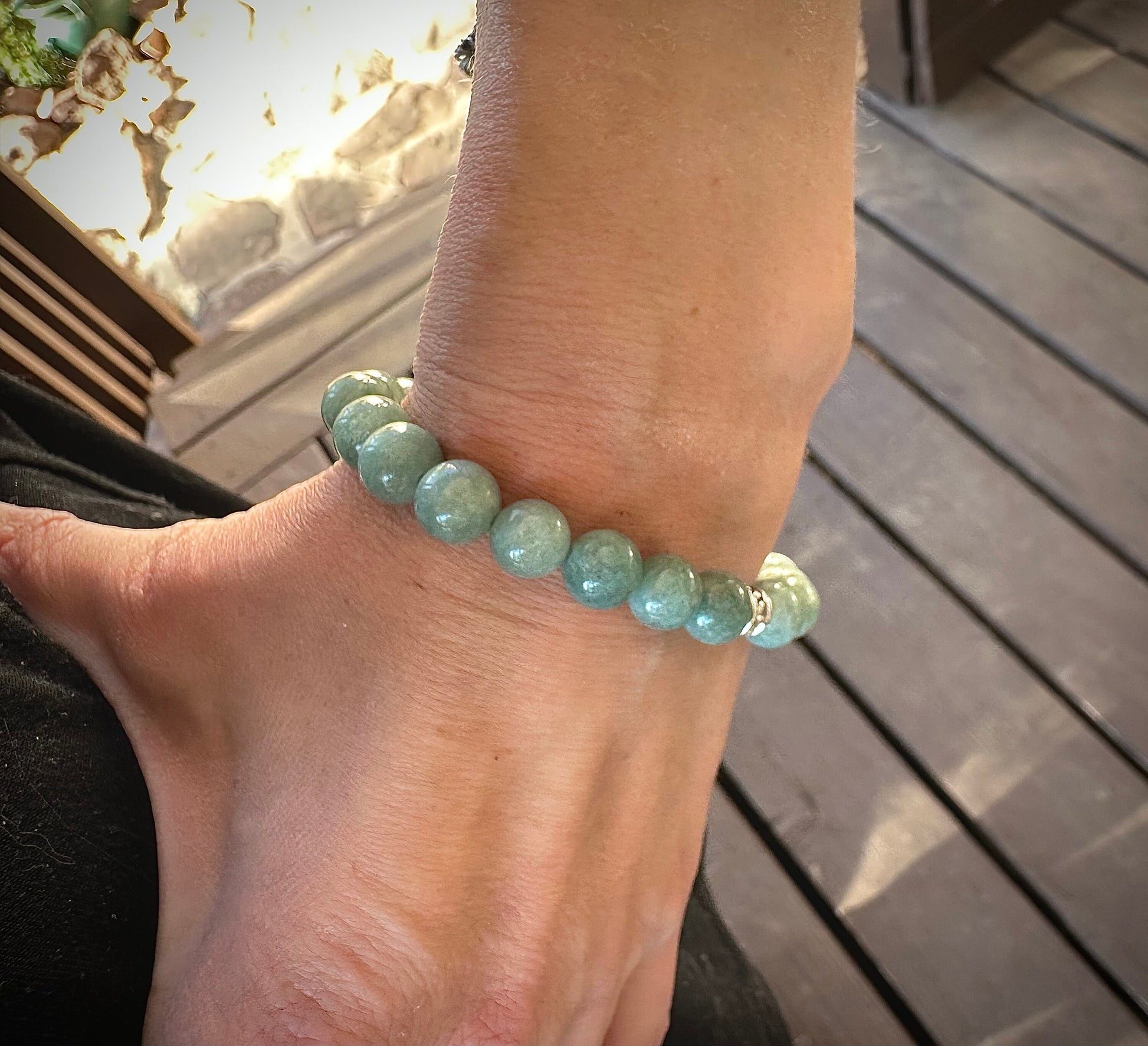 AAA Green Jadeite bracelet, healing stones, jade, luck stone, clarity, boho, Mother’s Day gift, jewelry, trendy, Chakra, birthstone, sign