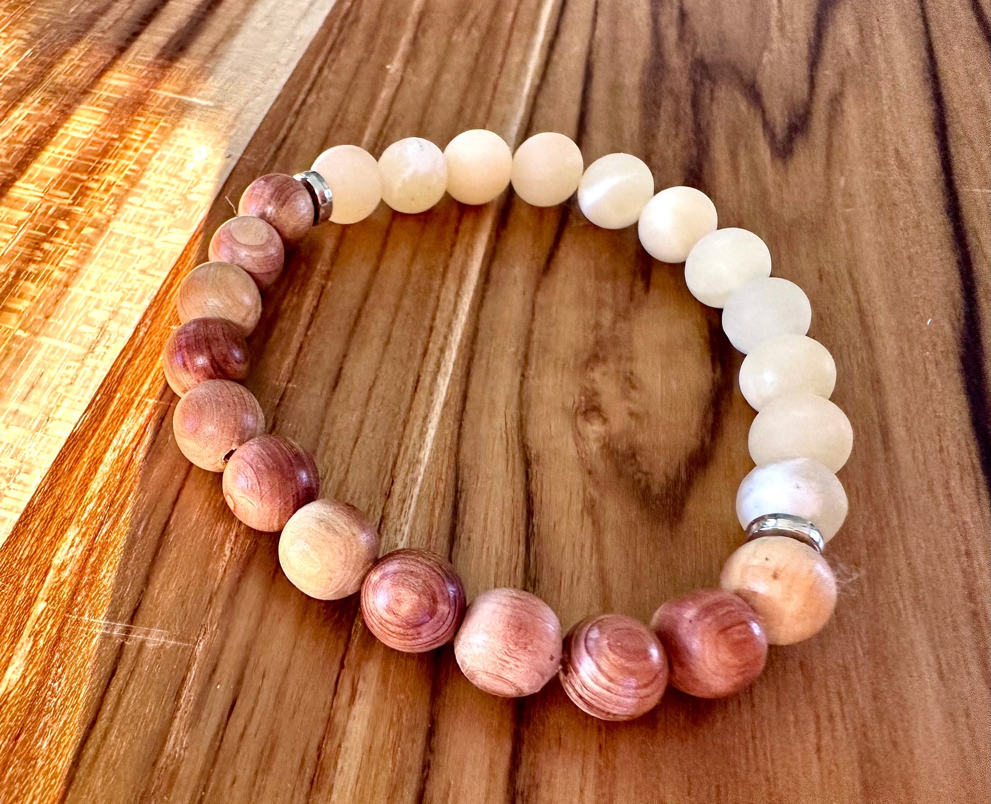 Sandalwood, and Gemstone Diffuser Bracelets, essential oil, natural diffuser, crystals, chakra, birthstones, boho, gift, mom, teen, recovery