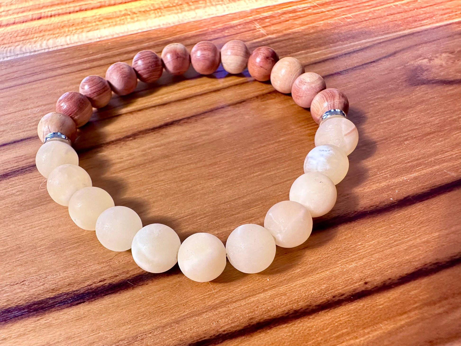 Sandalwood, and Gemstone Diffuser Bracelets, essential oil, natural diffuser, crystals, chakra, birthstones, boho, gift, mom, teen, recovery