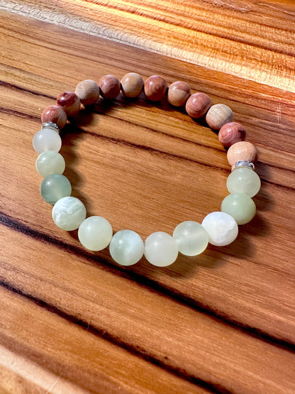 Sandalwood, and Gemstone Diffuser Bracelets, essential oil, natural diffuser, crystals, chakra, birthstones, boho, gift, mom, teen, recovery