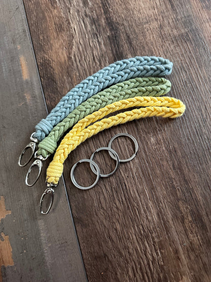 Custom fishtail Macrame braided lanyard key card holder key ring teacher nurse custom color lanyard school ID card high school lanyard boho