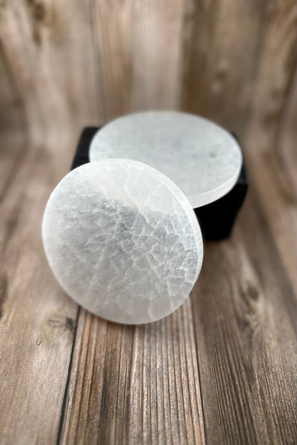 Raw Selenite plate crystal charging plate for gemstones jewelry candle holder gift home decor key holder photography prop natural soap dish