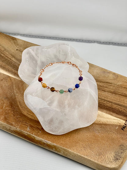 8 Stone Super Chakra energy prism stones handmade chain accessory healing crystal gift natural cleansing protection luck positive energy