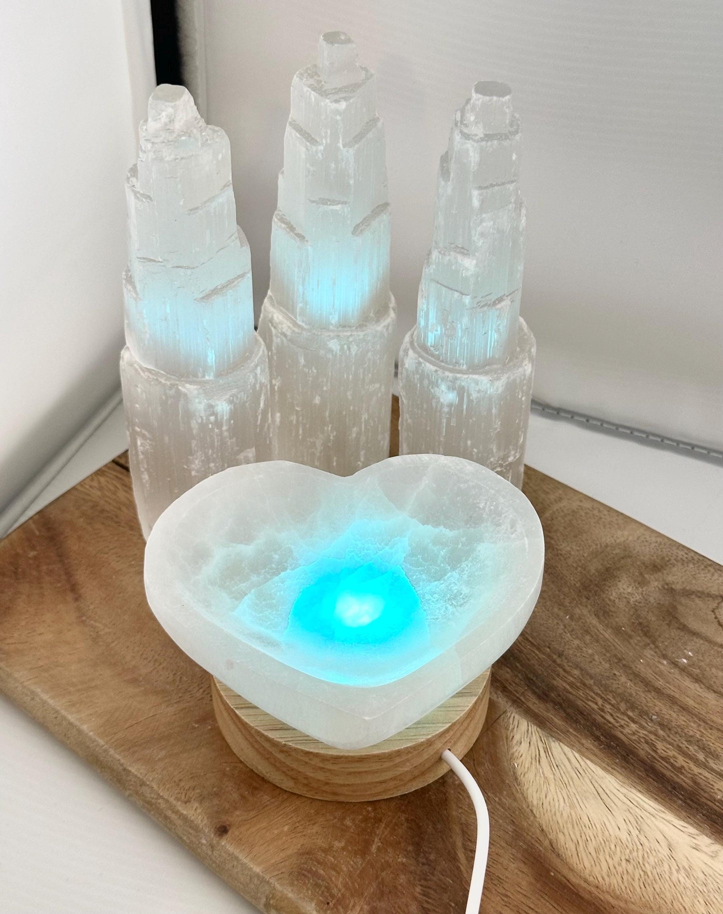 Large Heart Moroccan Selenite Crystal bowls natural healing crystal metaphysical practice charging jewelry holder soap dish home decor gift