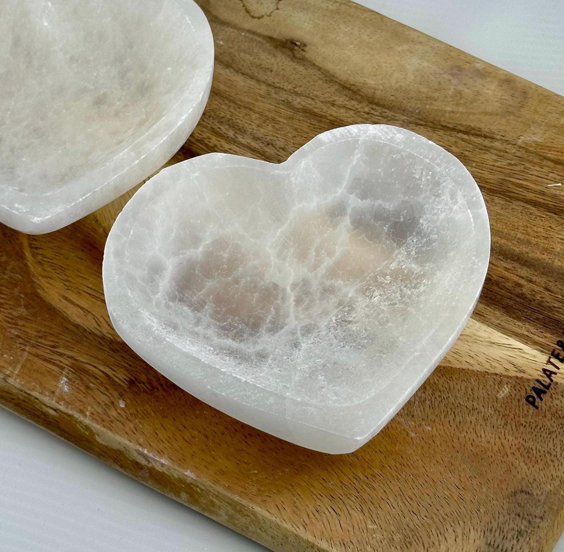 LARGE Heart Moroccan Selenite Crystal bowls natural healing crystal metaphysical practice charging jewelry holder soap dish home decor gift