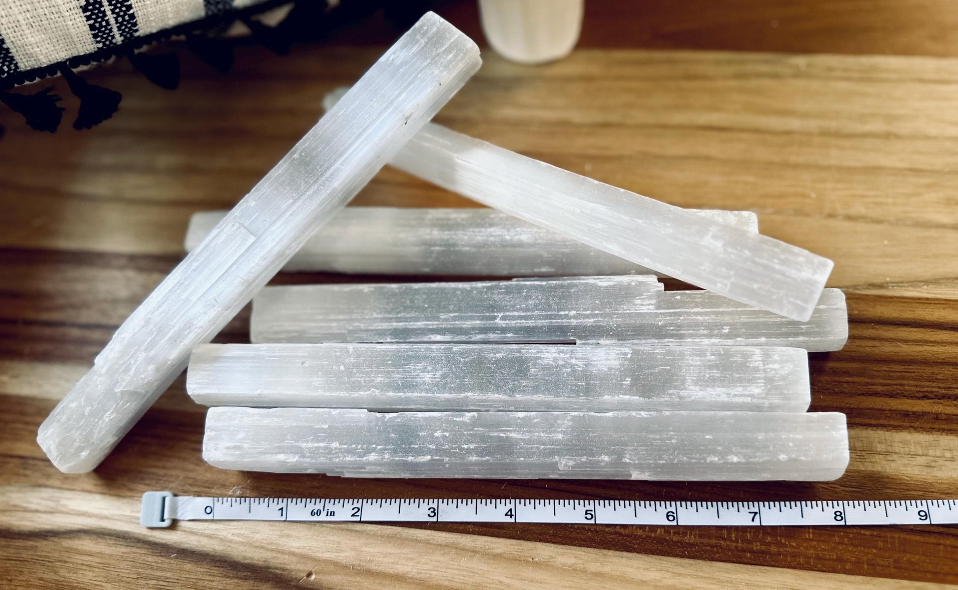 Raw Large and Medium Selenite Crystal healing sticks home protection against evil diy jewelry supply decor chakra aura cleansing gift stone